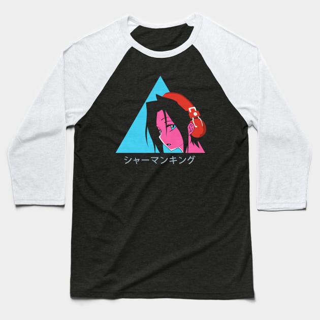 Shaman king - Yoh Asakura - Vaporwave Baseball T-Shirt by SirTeealot